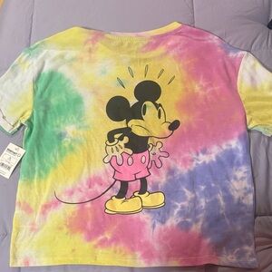 Tie-Dye Mickey Mouse Graphic Tee - Multicolor